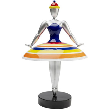 Kare Design Deko Figur Primaballerina Pom, Mehrfarbig, Polyresin, Stahlstange, Handgearbeitet, Handbemalt, 35x19x19cm (H/B/T) im Sale